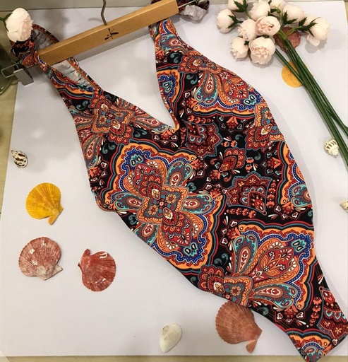 Swimsuit Paisley Print One-Piece 