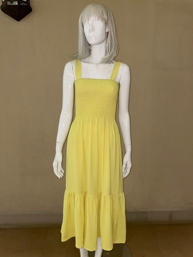 Fit & Sleeveless  Midi Dress