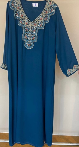 [79928345] فستان أنيق فضفاض بياقة على شكل V