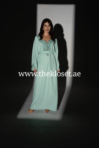 [18828252] Blue Green Fashion Dress