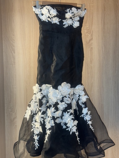 [2841502] Black Mermaid Petite Prom Dress