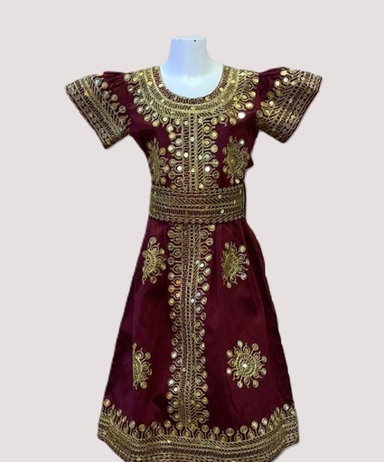 [56263776] Traditional Girl's Gorgeous Dress, & Luxury Beaded with Sequins