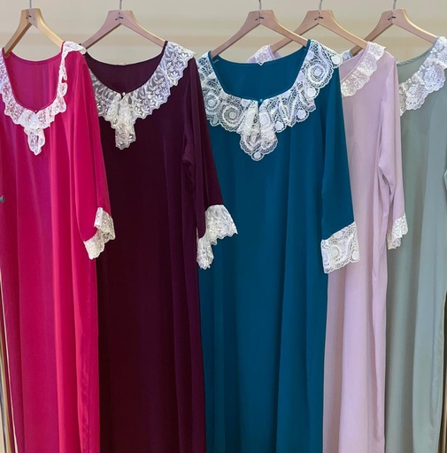 Fashionable Lace Jalabiya Dress  