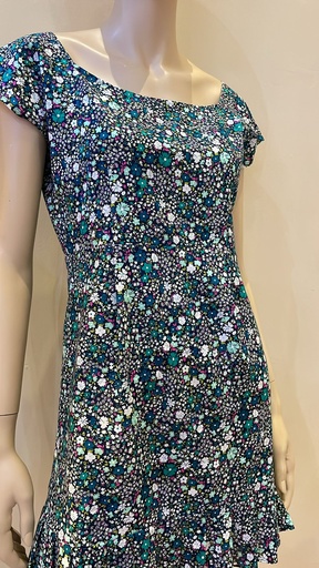 [97582799] Floral Knee Midi Dress 