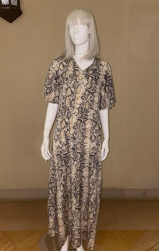 [86494452] Snake Pattern Dress