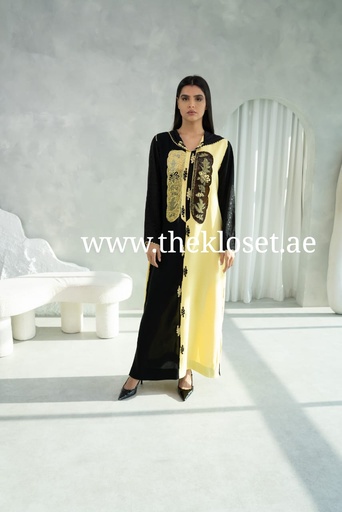 [91190718] جلابية تقليدية بزخارف معقدة