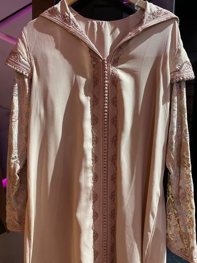 Elegant Arab Style Floral Print Jalabiya