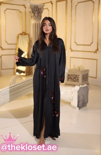 [38851328] Red Roses Abaya