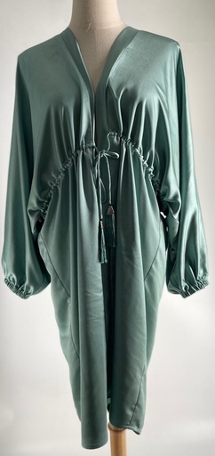 Robe/cape Style Top with Sliver Tassels Tie