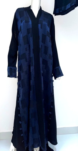 [92709869] Exquisite Open Front Abaya With Hijab/Shaila