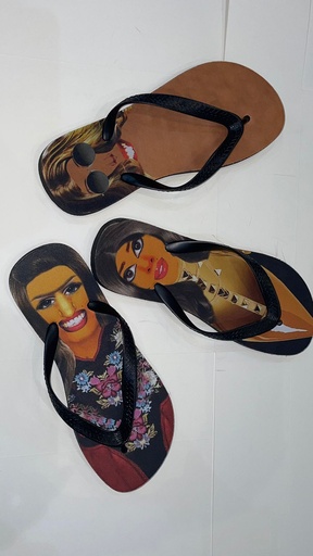 Summer slippers with Graphic Design 