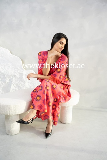 Gorgeous Flower-Patterned Dress