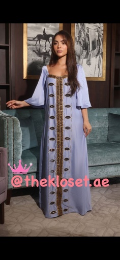 [18593833] Charming Beaded Satin Dress