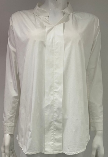 [28452313] Plain White Close Long Sleeves