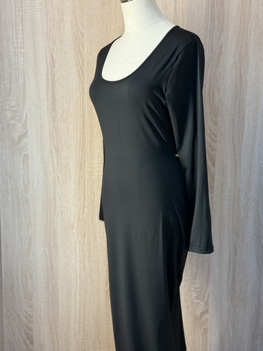 Black open back stretch sexy Dress