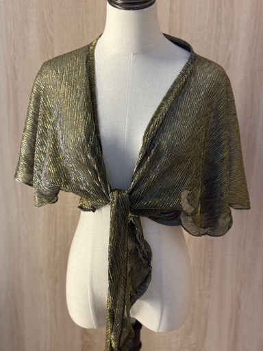 [61529067] Golden black tie jacket