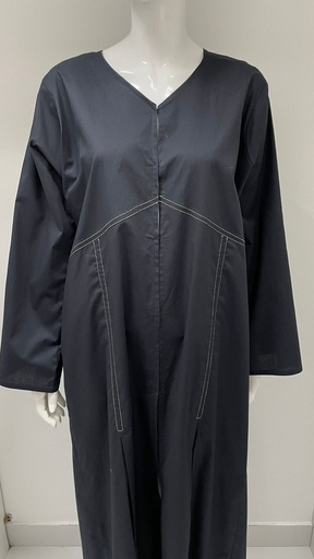 [90067839] Simple Silky Black Abaya