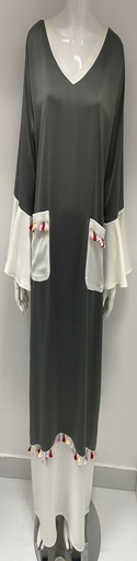 Ruffle Sleeves Dress With  two Pocket Design