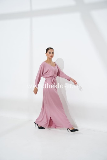 [56045055] Light Purple Simple Plain Dress