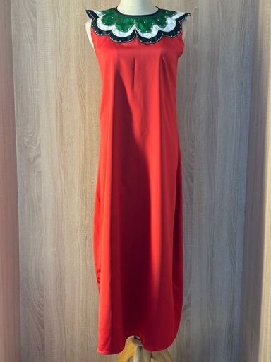 Silk Satin National Day Dress