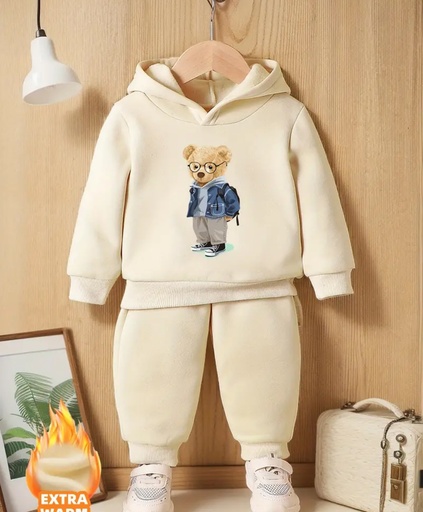 [47327179] Bear hoodie & pants kids set