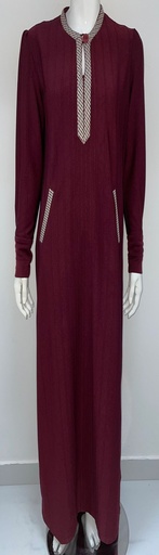 Fashionable Maroon Long Dress