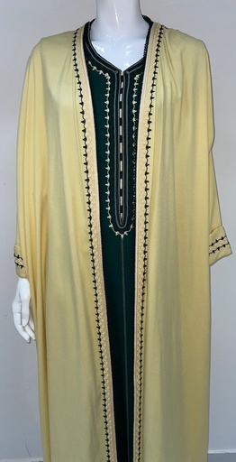 [12995507] Elegant Two-Piece Kaftan Dress