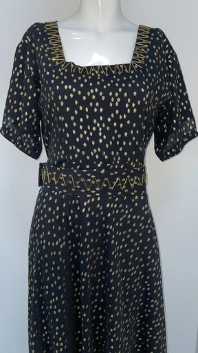 [57666785] Glittery Black Dress