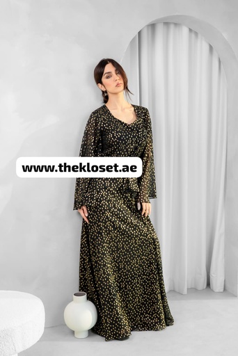 [76346688] Glittery Black Bead Dress