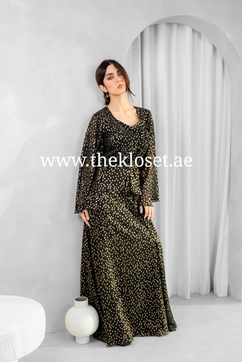 [76346688] Glittery Black Bead Dress