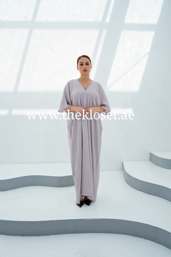 [19473402] Light Grey Simple Dress