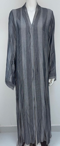 [67500105] Dark Grey Simple Abaya