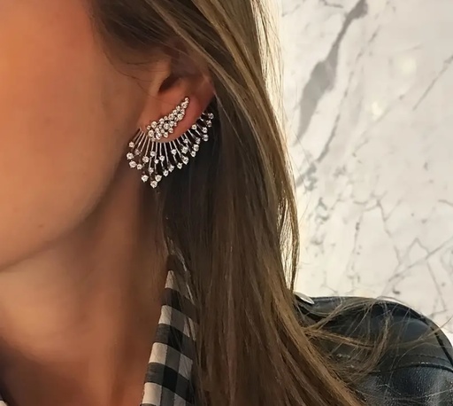 [88129326] Feather stud earrings