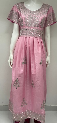 [79929338] Pink Beautiful Traditional Dress