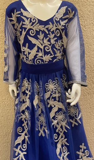 [24729348] Lovely Blue Traditional Garb for Kids
