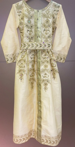 [79929378] Beautiful Yellow Traditional Dress