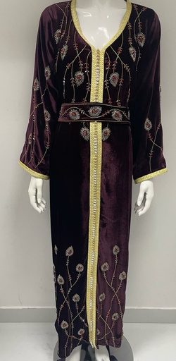 [82014610] Exquisite hand beaded royal dress
