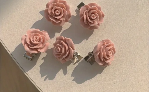 velvet rose hair clip