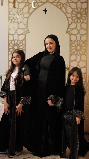 Girls Velvet Abaya