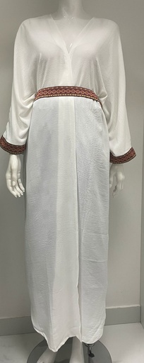 [72329566] Chic White Women's Abaya