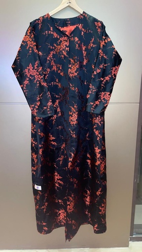[72329581] Elegant Hand Made Floral Abaya