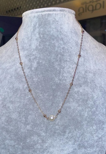 [71529654] Elegant Necklace With White Pearl
