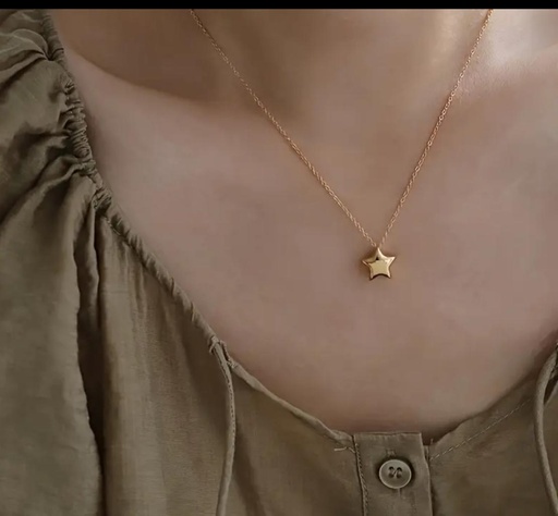 [71529655] Stylish Single Star Charm Necklace