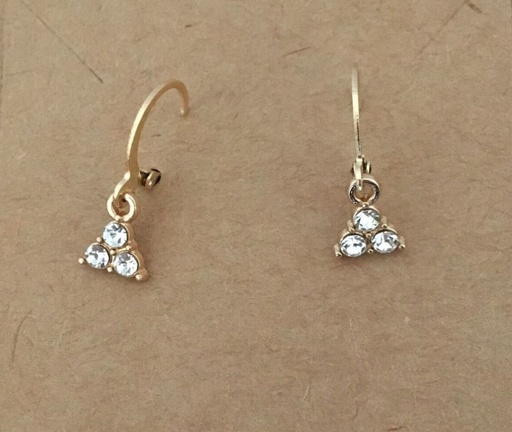 [88129667] Cute Earrings With 3 Lucky Charm 