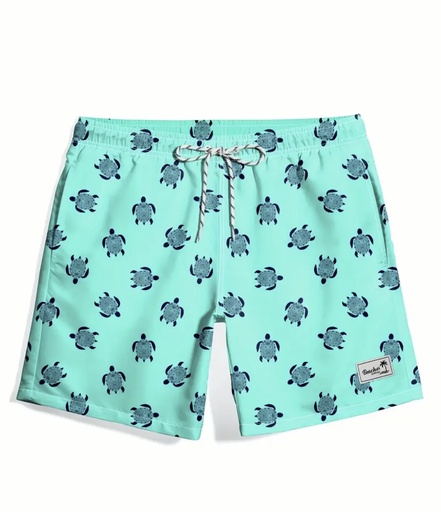 [10629745] Men's Turtles Blue beach Shorts  
