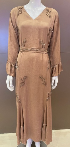 [79929768] Stylish Brown Handmade Dress