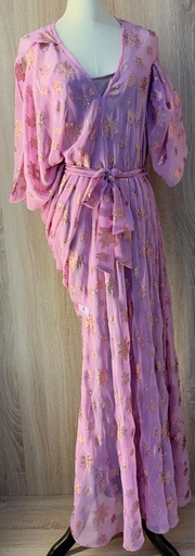 [79929786] Radiant and intricately designed pink dress