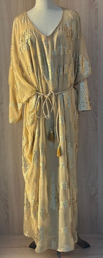 [79929787] beautiful golden handmade dress