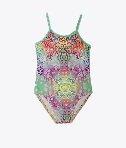 [21729792] Cute leopard print girls Swimwear 