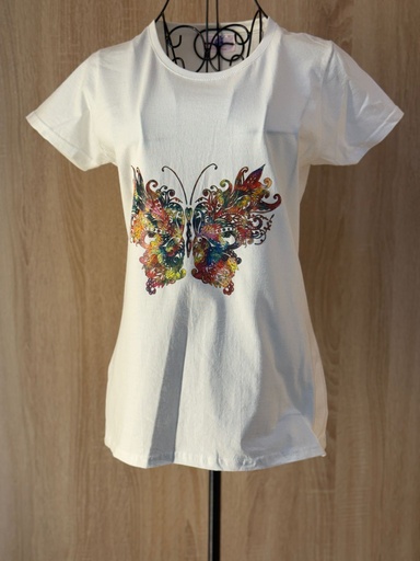 [61529802] Butterflies Print Woman T-Shirt